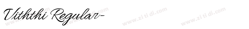 Viththi Regular字体转换